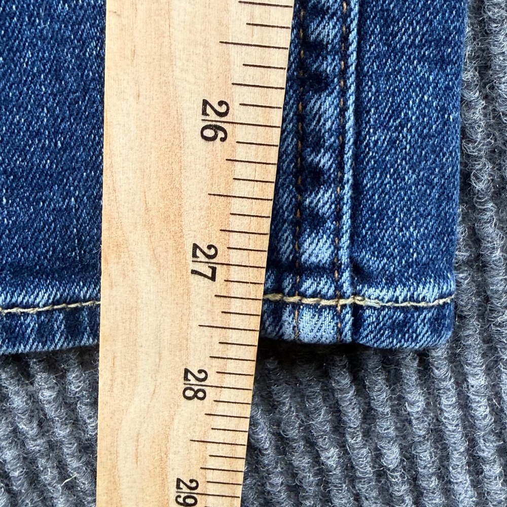 Abercrombie Kids Straight Jeans Kids 13/14 Blue Excellent Slim Fit Medium Wash - Picture 4 of 7